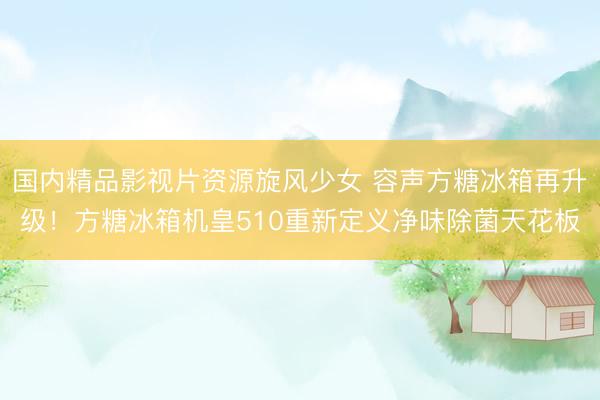 国内精品影视片资源旋风少女 容声方糖冰箱再升级！方糖冰箱机皇510重新定义净味除菌天花板