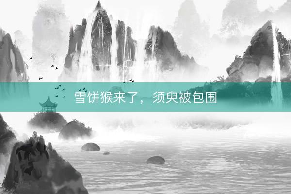 雪饼猴来了，须臾被包围